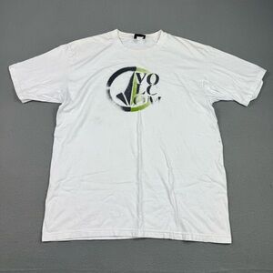 Vintage White Volcom Men’s Tee Size L 💚☮️‎